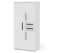 CALICOSY - Armoire 3 portes et 2 tiroirs H188 cm NAYA