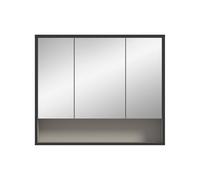 Calicosy Armoire murale avec 3 portes miroir et 1 niche cachemire 80 cm de large - AURA