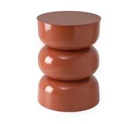 Calicosy Bout de Canapé Ella Métal Laqué Terracotta 36x36x50cm