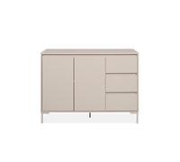 CALICOSY - Buffet 2 portes et 3 tiroirs couleur cachemire L120 cm - NERIO - Beige