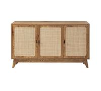 Calicosy Buffet 3 portes avec tonnelle en rotin naturel, 120 cm de large - ALIA