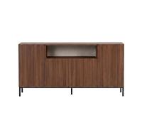 CALICOSY - Buffet 4 portes 1 niche L160 cm - OLIVER - Noyer