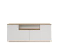 Buffet - FR15 - 4 portes - 180 x 75 x 45 cm - Pin atlantique / Blanc