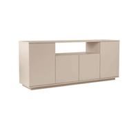 CALICOSY - Buffet 4 portes et 1 niche centrale L180 cm - ARISTA - Beige / Travertin