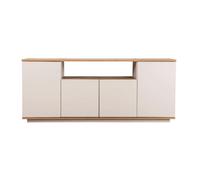 CALICOSY - Buffet 4 portes et 1 niche centrale L180 cm - ARISTA - Cashmere/ Pin atlantique