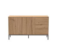 CALICOSY - Buffet 2 portes et 4 tiroirs L140 cm LENNY - Bois clair