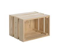 HOME02.99 - Caisse pin massif Home Box non