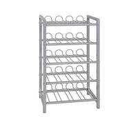 CALICOSY - Casier à bouteilles en métal - H59 cm - Gris
