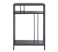Calicosy - Console Haute 3 Plateaux Métal Noir - Collection Olli