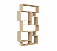 CALICOSY - Etagère bibliothèque avec niches H168,5 cm - KARMATO - Chêne