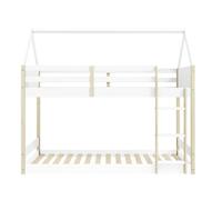 CALICOSY - Lits superposés Montessori couchages 90x190 cm en forme de maison - OSCAR