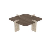 Calicosy LUMA Table basse carrée avec bords arrondis Longueur 90 cm