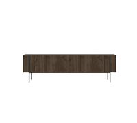 Calicosy Meuble TV 2 portes avec pieds en métal, largeur 160 cm, HERMIONE