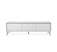 Calicosy Meuble TV 3 Abattants L175 cm - Arona - Plusieurs Coloris Disponibles - en Panneaux Mélaminés - pour Salon - L175 x l38 x H50 cm