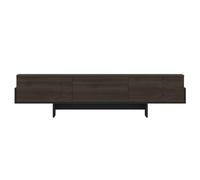 Calicosy Meuble TV avec 3 portes rabattables rainurées, largeur 180 cm - HELYO