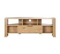 Calicosy - Meuble TV d'angle 1 Tiroir Décor Chêne - L120 cm