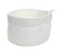 CALICOSY - Panier rond maille crochet blanc grand modèle - Blanc