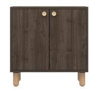 Calicosy Petit buffet 2 portes avec pieds en hêtre massif, largeur 72 cm - LINA