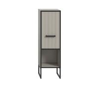 Calicosy Petite armoire de salle de bain 1 porte et 1 niche, finition cachemire, H101 cm - AURA