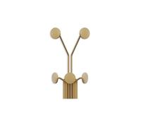 CALICOSY - Porte manteaux mural 5 patères en métal doré H40 cm - GIRAFFE - Doré