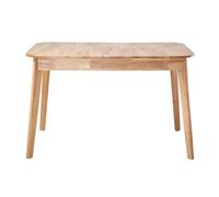 Calicosy Table à manger extensible de 120 à 160 cm en bois massif - SOLINE
