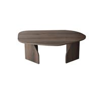 Calicosy Table basse avec plateau de forme organique et pieds larges, 100 cm de long - ROCK