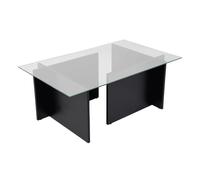 Table basse Vetrino Bois noir 105 x 65 x h40cm