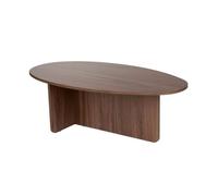 CALICOSY - Table basse avec plateau ovale L125 cm - ANNA - Noyer