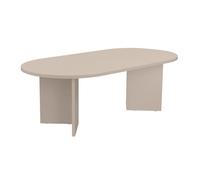 CALICOSY - Table basse ovale L119 cm - IRIS - Cashmere