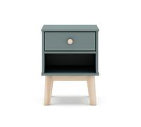 CALICOSY - Table de chevet 1 tiroir et 1 niche ouverte L40 cm - SIMON - Vert kaki