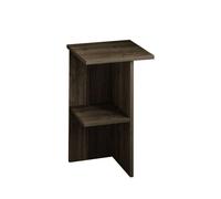 CALICOSY - Table de chevet carrée avec étagère H60 cm - LERAY - Noyer