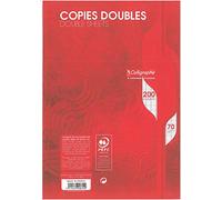 Caligraphe Calligraphe 7000 2615 Copies doubles non perforées 200 pages Grands carreaux Format A4 70 g