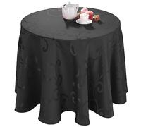 CALITEX Nappe damassé Madigan Encre Ronde 170 cm