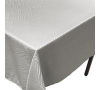CALITEX Nappe résistantes aux Taches damassé Luce Blanc - Motif Fantaisie