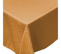 CALITEX Nappe résistantes aux Taches damassé Luce Ocre - Motif Fantaisie