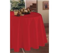 CALITEX Nappe Tentation Unie Rouge Ronde 180 cm