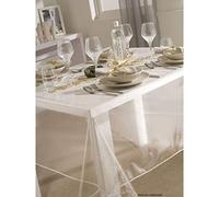 Calitex Paillete Nappe PVC Argent 250 x 140 cm