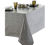 Calitex S7U78LP251A Effet Tissage Nappe PVC Zinc 200 x 140 cm