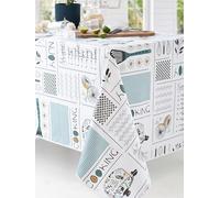CALITEX Toile Cirée Enjoy Cooking Finition Biais Ronde 140 cm