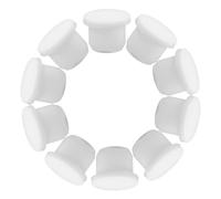 CALLARON 10 Pièces Bouchon en Silicone Blanc Réutilisable pour Salière et Poivrière, Facile à Sceller et Préserver Assaisonnements, Compatible Vase et Diverses Occasions