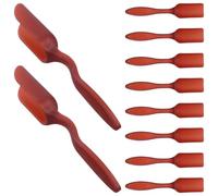 CALLARON 10 Pièces Outil de Jardinage pour Plantes Succulentes en Plastique Marron, Pelle Légère et Précise pour Placement du Sol, pour Jardinage D'intérieur et Micro-paysages