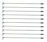 CALLARON 10 Pièces Tuteurs à Tige Unique Verts en Abs pour Plantes Grimpantes et Fleurs, Support Solide et Protection des Feuilles Délicates, pour Pots de Fleurs D'intérieur
