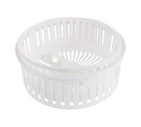 CALLARON 2 Pièces Seau Pliable Blanc en Plastique pour Machine à Laver Portable, Panier de Lavage Compatible Petits Appartements et Dortoirs