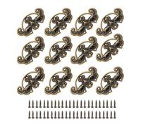 CALLARON 20 Ensembles Bouton Vintage en Fer Or pour Coffret à Bijoux, Poignées Miniatures Rétro Élégantes, Faciles à Installer, Adaptées aux Tiroirs et Boîtes à Maquillage