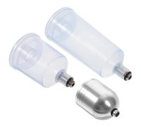 CALLARON 3 Pièces Bouteille D'aérographe 10ml 20ml 40ml, Plastique Métal | Distributeur de Peinture pour Aérographe, Flacon D'aérographe, Compatible Airbrush, Sprayer