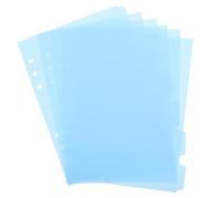 CALLARON 6 Pièces Intercalaires pour Classeur Format A5 en Pp la Déchirure avec 6 Trous, pour L'étude Travail