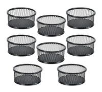 CALLARON 8 Pièces Support de Rangement pour Trombones en Filet Noir en Fer | Organisation des Petits Objets, Gain de Place, Garde L’espace Net, pour Cartes Mémoire et Casques