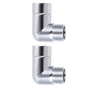 CALLARON Adaptateur Cuivre 2pcs Raccord Pivotant 90° Résistant à L'usure pour Douchette et Support de Tringle, pour Salles de Bains Compactes