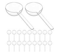 CALLARON Boîte à Bonbons Ronde en Plastique Transparent 24pcs, Facile à Assembler, Design Unique et Élégant pour Fête et Usage Quotidien