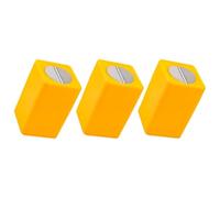 CALLARON Boîte de Rangement pour Lames Cassées 3 Pièces en Abs Jaune Espace de Stockage Sécurisé pour Professionnels et Amateurs